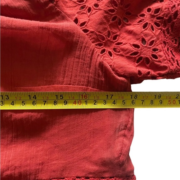 REE PEOPLE Maxi Skirt & Cropped Burt Red Summer Set - Picture 7 of 7